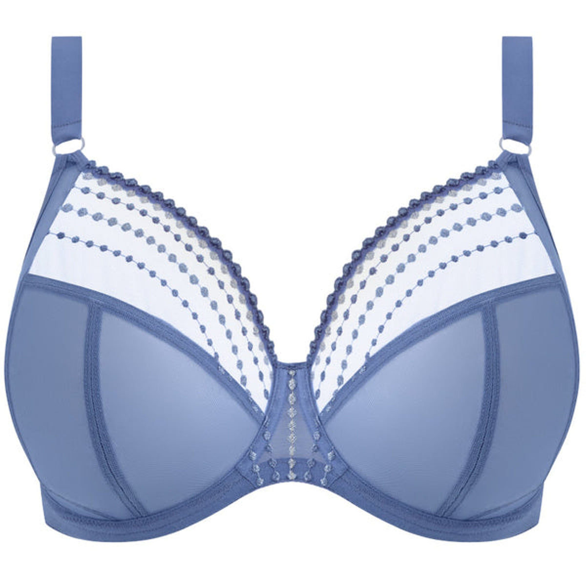 Elomi Matilda Underwire Plunge Bra 42J - Lunar Blue - EL8900 LUE