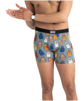 SAXX Men's Vibe Boxers Briefs - Small - SXBM35  GWG