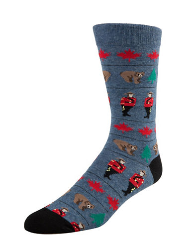 McGregor Men's Mountie Crew Socks for Men - Blue - MGM201DR53003