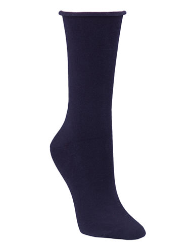 McGregor Woman's Bamboo Blend Flat Knit Socks - Navy - MGW201DR25003