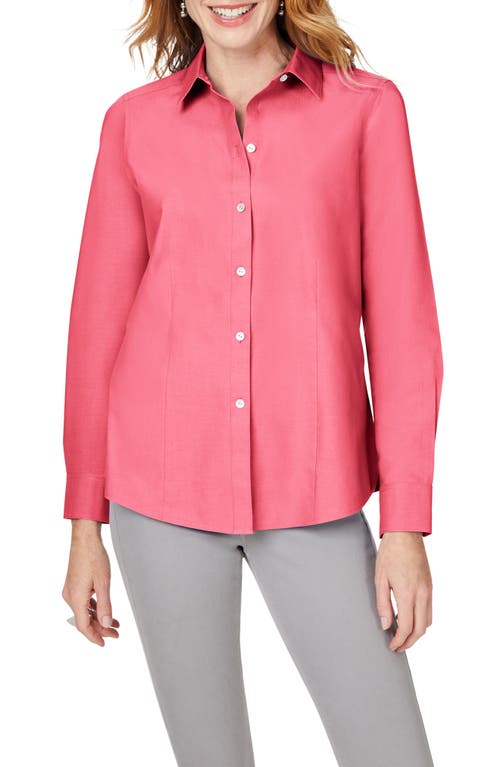 Foxcroft Dianna Non-Iron Cotton Shirt - Rose Red - 187946