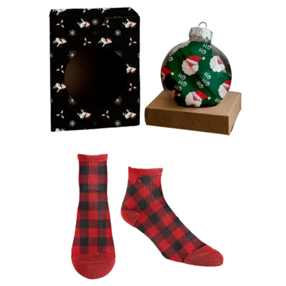 Pudus Bamboo Socks Lumberjack Ornament