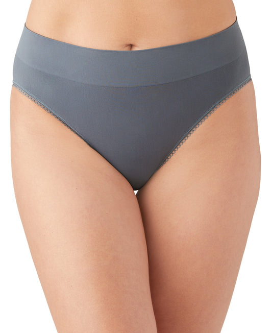 Wacoal Feeling Flexible Hi-Cut Brief - XL - Folkstone Gray - 871332 098