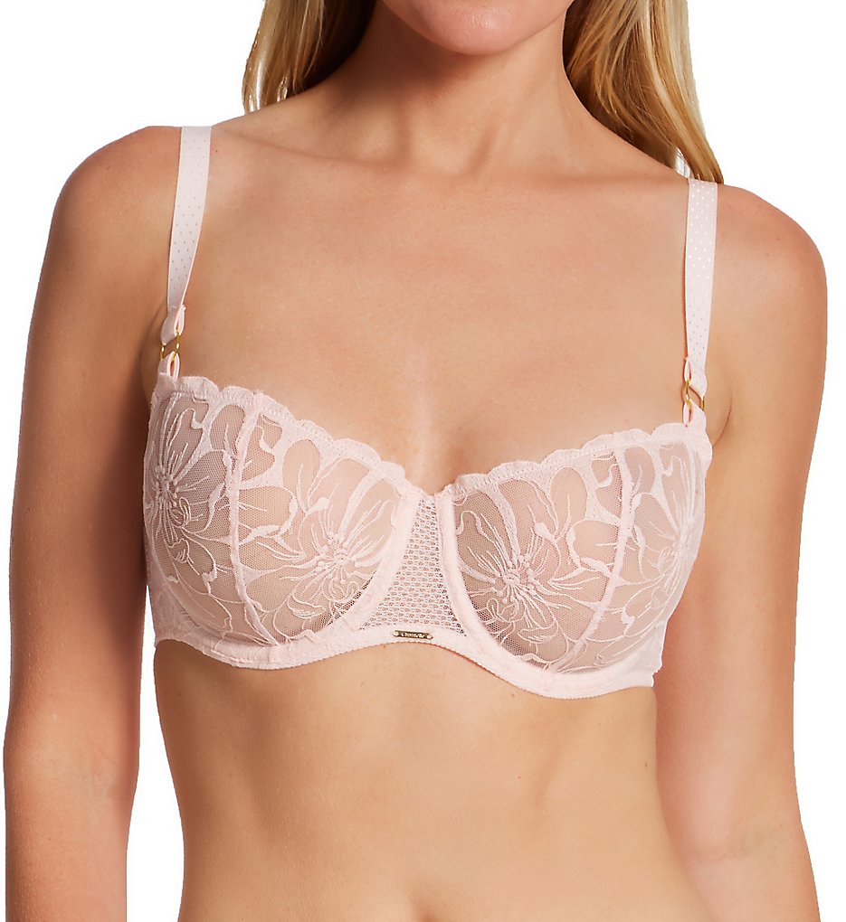 Chantelle Fleur Demi Underwire Bra 32C - Blushing Pink - C12M50