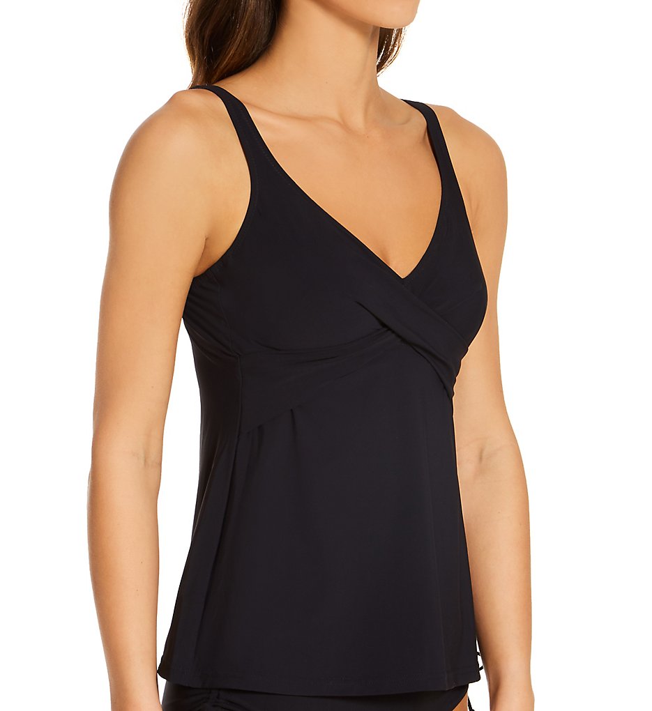 Anita Maily Tankini Swim Top - Black - M1 8880