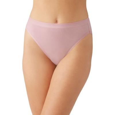 Wacoal Understated Cotton Hi Cut Underwear - XL - Zephyr Pink -  879362 693