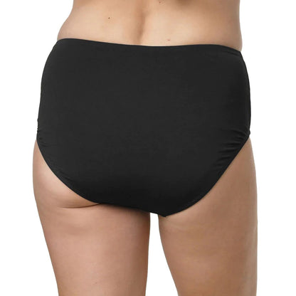 Jantzen Comfort Core Swim Brief Bottoms - Black - JZ23171H