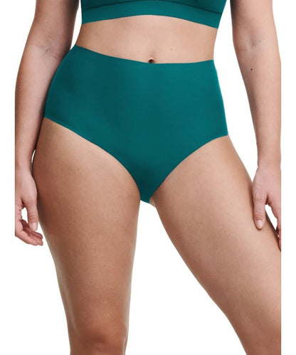 Chantelle High Waist Plus Size Full Brief - Emerald - C11370