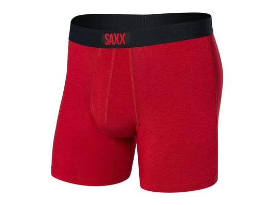 SAXX Vibe Super Soft Boxer Brief - M- Cherry Heather - SXBM35 CHH