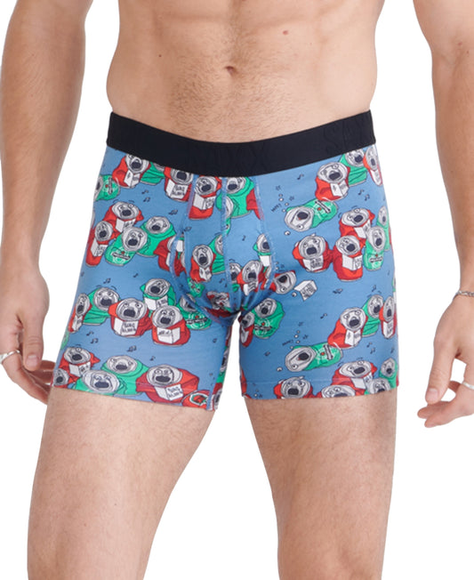 Saxx DropTemp Cooling Boxer Briefs - Beer Can Choir - Small - SXBB44 BCC