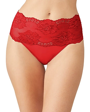 Wacoal Lacy Hi-Cut Briefs - Small - Red - 879363 602
