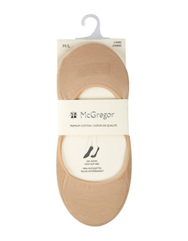 McGregor Woman's No Show Socks Nude, Medium/Large, Pack of 2 - MGW201LN44003