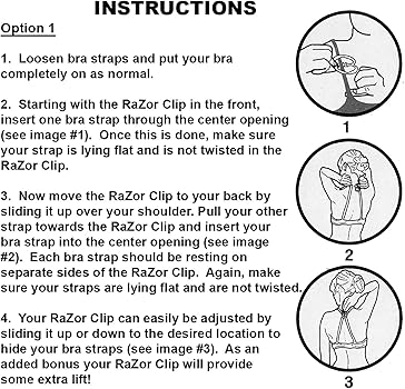 BeConfident Racer Back Bra Clips - 30050