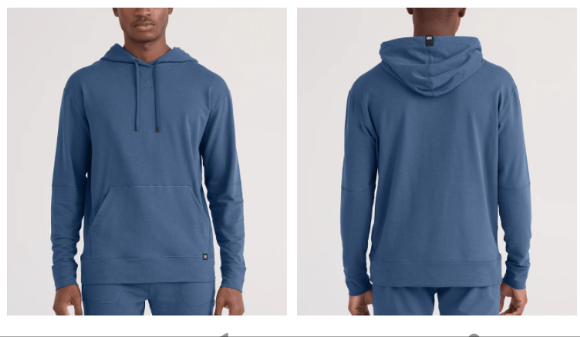 SAXX Men's 3Six Five Lounge Hoodie - Washed Indigo - SXLH37 WID