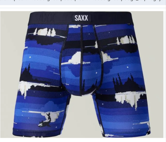 SAXX Vibe Xtra Boxer Briefs Fly -Iceberg Stripe - SXVX24F  ISB