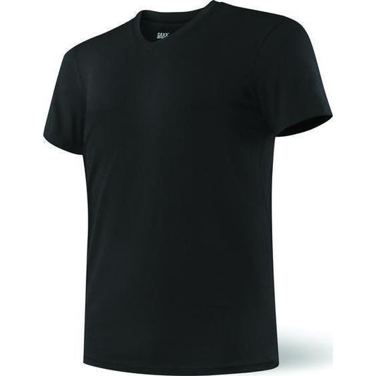 Saxx Apparel Undercover V-Neck T-Shirt - Small - Black - SXTV19 BLK