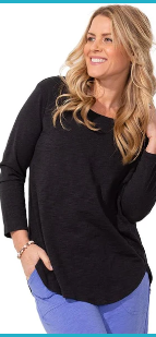 Escape High Low 3/4 Sleeve Tee