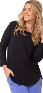 Escape High Low 3/4 Sleeve Tee - 10004