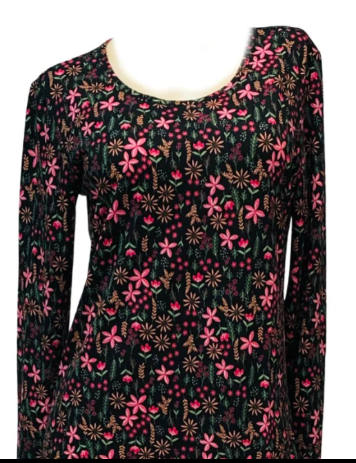 Cool Girl Dusk to Dawn Long Sleeve Sleepshirt - Floral Field - C518201