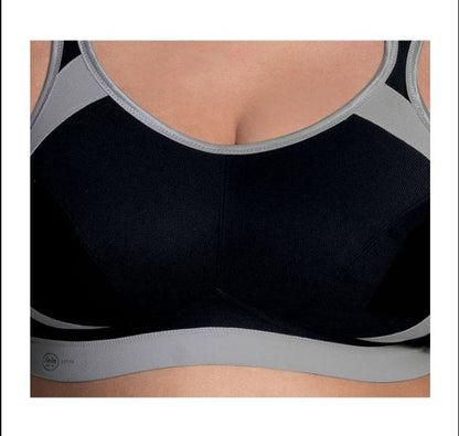 Anita Extreme Controle Sports Bra - 38 D - Black - 5527