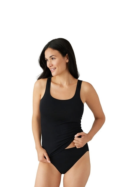 Understated Cotton Tank - Black - 815362-BK