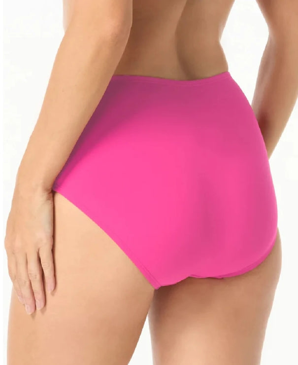 Beach House Chloe High Waisted Bikini Bottom - Size 10 - Berry - H58433 550