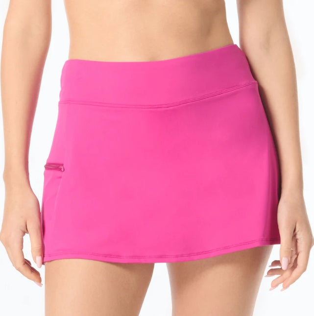 Beach House Chloe Pull-On Swim Skort - Berry - H58371  550