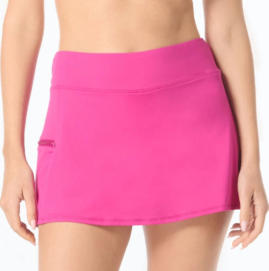 Beach House Chloe Pull-On Swim Skort - Berry - H58371  550