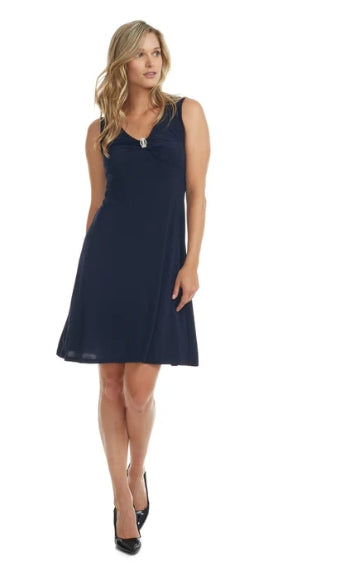 Giltane Sleeveless V-Neck Mini Dress - RB UNI