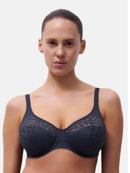 Chantelle Norah Comfort Underwire Bra - Navy Dark Blue - C13F10
