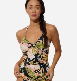 Everyday Sunday Tankini Swim top - Tropical Print - 3X - ESBEAW00967BX