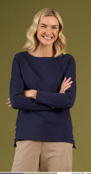 Charlie Jane Moana Top - Midnight - OH1147