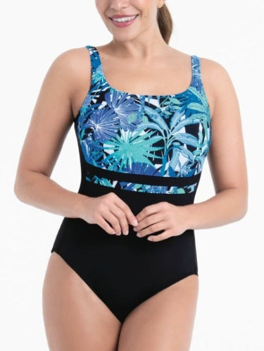 Anita Care MELILLA Mastectomy Square Neck One-piece - Ocean - M6 6211