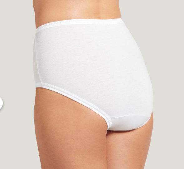 Jockey Elance Cotton Briefs 3-Pack - White - Plus Size - 7465