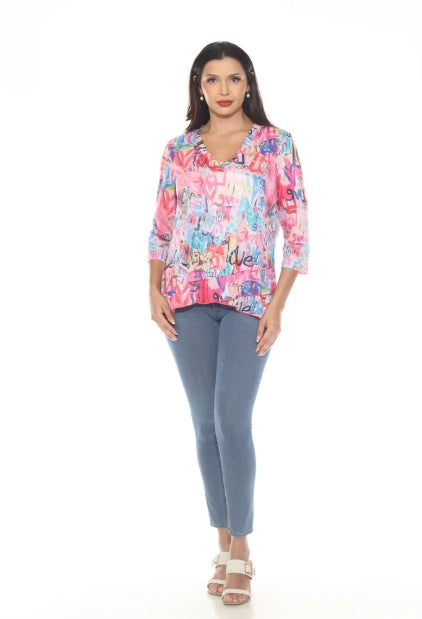 Tango Mango Criss Cross Tunic - T6200