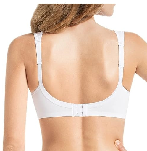 Anita JANE Classic Non-wire Cotton Comfort Bra - White - 5427