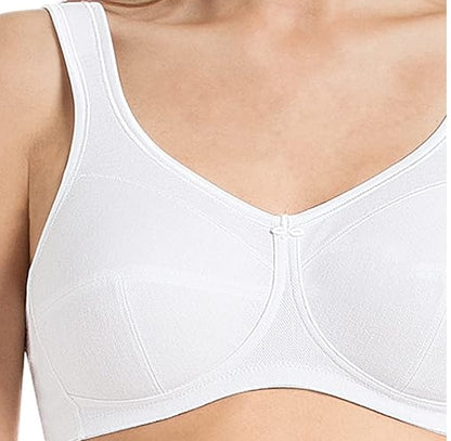 Anita JANE Classic Non-wire Cotton Comfort Bra - White - 5427