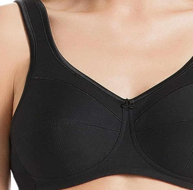 Anita JANE  Classic Non-wire Cotton Comfort Bra - Black - 5427