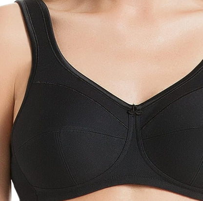 Anita JANE  Classic Non-wire Cotton Comfort Bra - Black - 5427