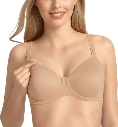 Anita Non-Padded Seamless Nursing Underwire Bra - Skin - 5068