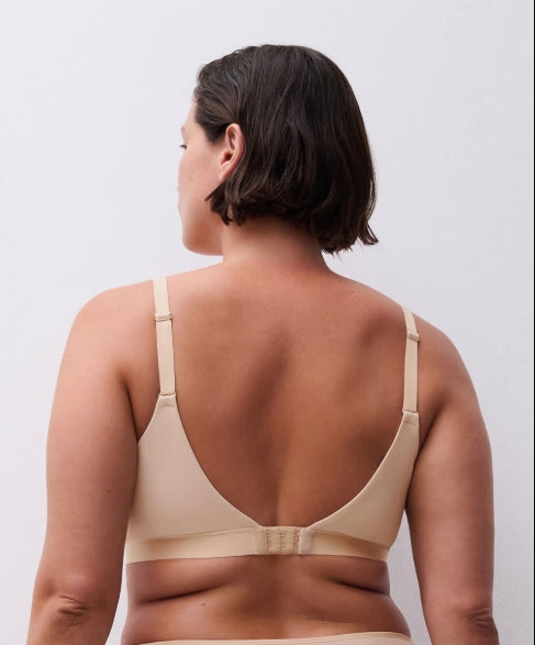 Chantelle Easy Feel Norah Lace wireless bra - Golden Beige - C13F80 01N