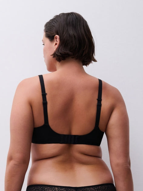 Chantelle C Jolie Comfort Convertible T-Shirt Bra - Black- 32F - C13B60 011