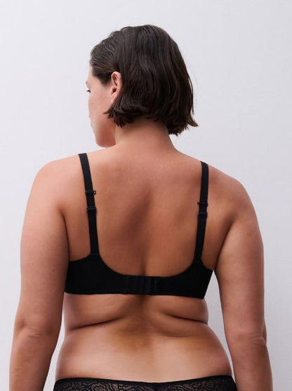 Chantelle C Jolie Comfort Convertible T-Shirt Bra - Black- 32F - C13B60 011