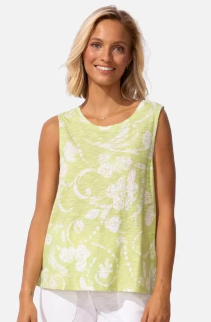 Escape by Habitat "Vintage Scroll" Printed Crew Tank - 11621