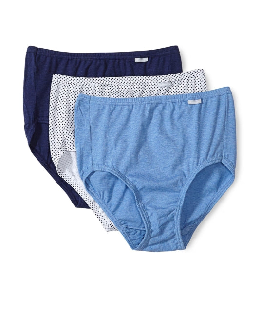 Jockey Elance Cotton Briefs 3-Pack - White - 7460