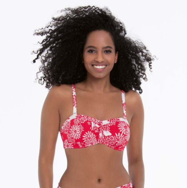 Rosa Faia  ELLI Bandeau Bikini top - Cranberry - M3 8835-1