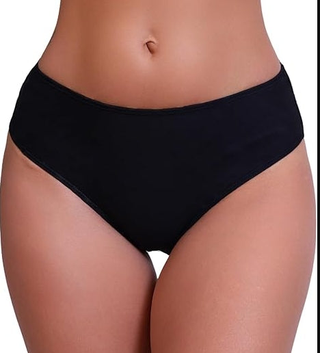 Anita Malaika High Leg Swim Bottoms - Black - M3 8494