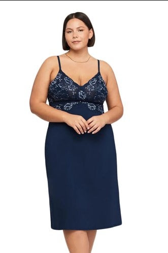 Montelle Intimates Bust Support Gown - Gemstone Blue Heaven - 9399