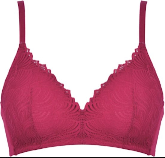 Naturana Bordeaux Wire free Bra - Red Wine - 5674