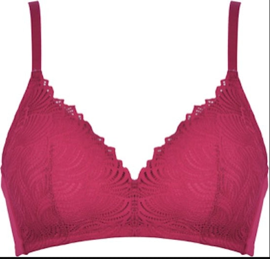 Naturana Bordeaux Wire free Bra - Red Wine - 5674